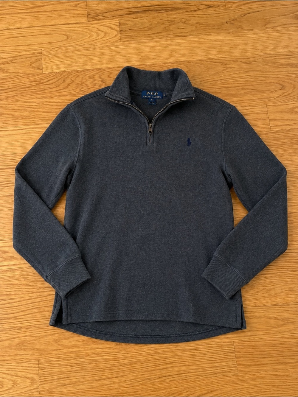 Polo by Ralph Lauren boys Dark Navy Half-Zip Sweater